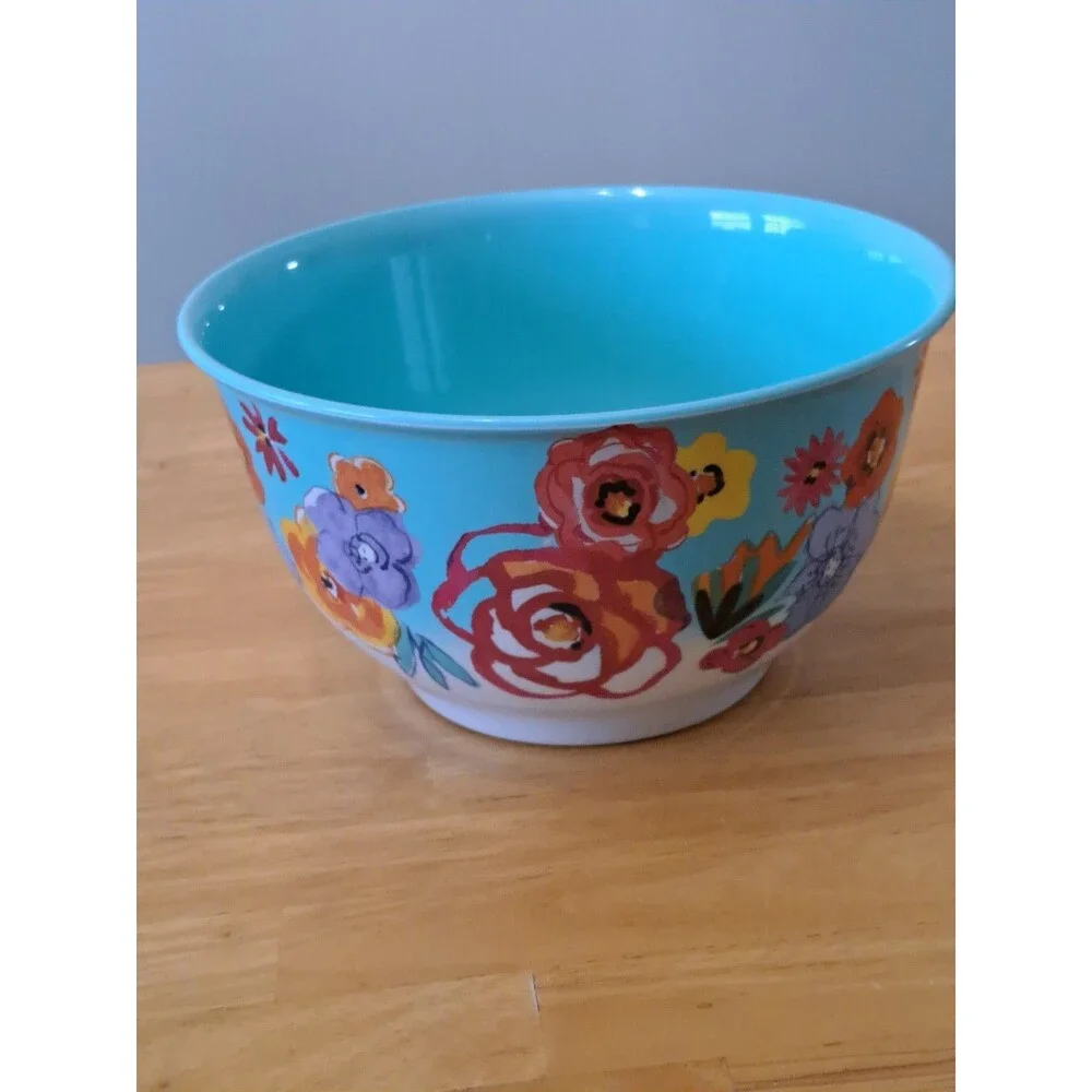 Pioneer Woman Large Floral Melamine Mixing Bowl